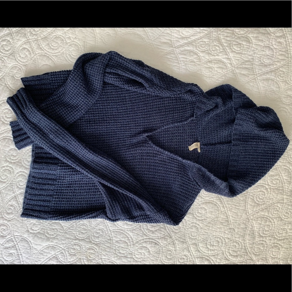 Blue Crop Sweater